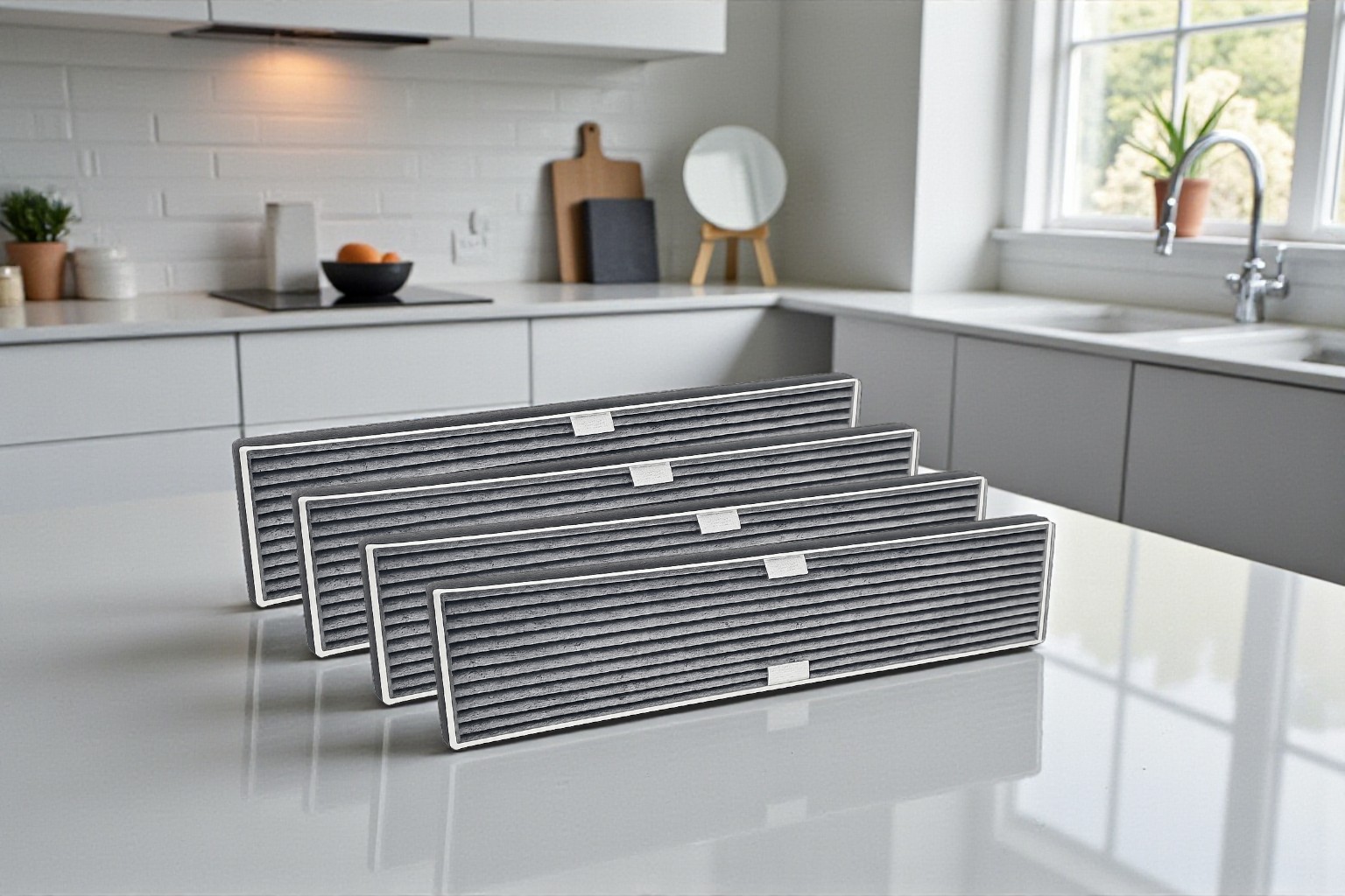 Miele DKF 21-P Dunstabzugshauben-Ersatzfilter - 4er Set / Aktivkohle